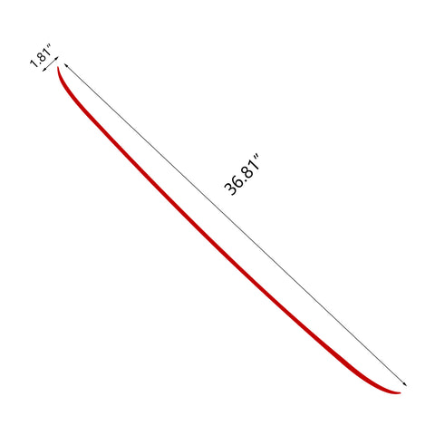 Front Grille Pinstripe Vinyl Sticker Trim, Glossy Red Front Hood Panel Edge Molding Stripe Decal for Lexus IS/IS 250/IS 350/IS 200t with F-Sport 2014-2017