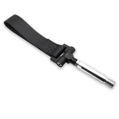 Blue / Black / Red JDM Style Tow Hole Adapter with Towing Strap for Mercedes C S ML CLA GLA Class