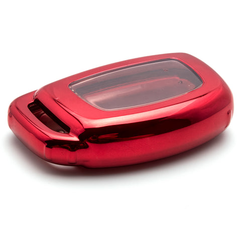 Blue / Black / Red Soft TPU Full Protection Remote Key Fob Case Cover for Hyundai Accent Santa Fe Elantra Tucson 3/4-Button Key