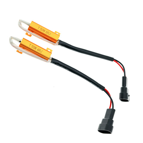 9005 9006 9145 H10 Daytime Running Fog Light Error Free Load Resistor Decoder Wiring Harness