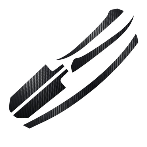 5pcs Red / Carbon Fiber Style Vinyl Front Hood Grille Grill Molding Trim Sticker Decal for Honda Accord 2018 2019