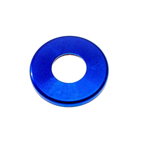 2pcs Aluminum Door Lock Knob Decorative Covers Stickers for Mercedes C E S GLC GLE Class Blue