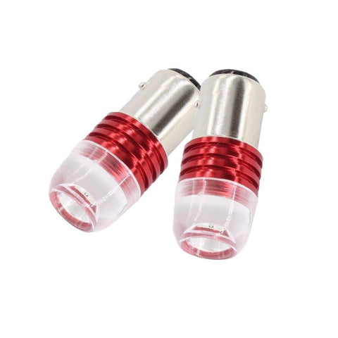 Xotic Tech 2pcs 1157 2357 BA15D Flashing Strobe Light Red LED Bulbs for Santa Fe Veloster Optimal Brake Stop Tail Light