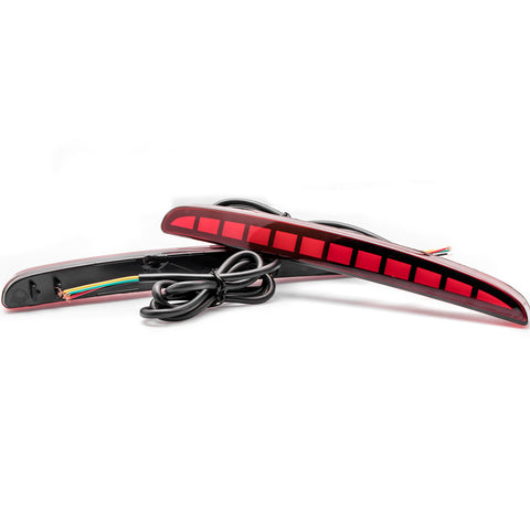 Rear Bumper Reflector LED Brake Fog Light for Honda Civic Hatchback SI,Type R 2016-2019