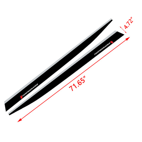 2pcs for BMW G20 Side Skirt Stripe Vinyl Sticker, M-Performance Car Door Sill Decal, Auto Body Lower Door Panel Molding Trim, Matte Black