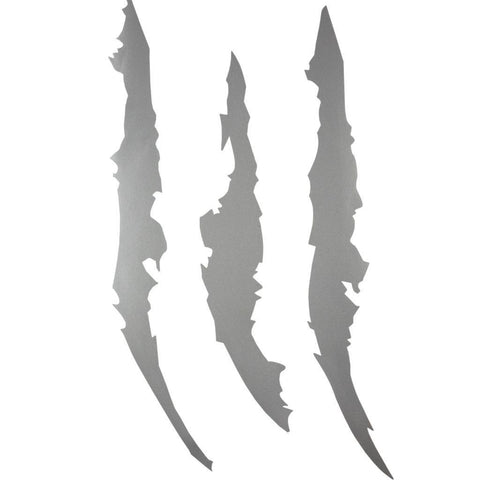 12 inch Vinyl Headlight Taillight Claw Scar Scratch Decal Monster Stripe Decor Sticker Black/ Green/ Red/ Silver