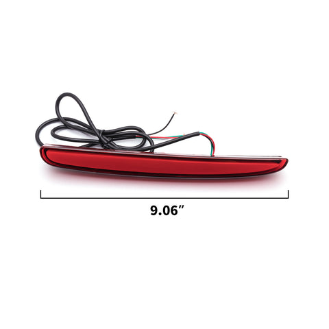 LED Brake Tail Light Rear Bumper Reflector for Honda Civic TYPE R Hatchback 2017 2018