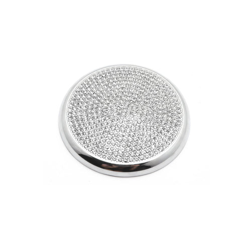 Bling Crystal Center Console Multimedia Control Knob Cover for Mercedes Benz W205 C Class X205 GLC Class W213 E Class, Car Interior Decoration Décor Bling