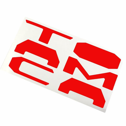 Matte Black \ Brushed Gold \ Brushed Silver\ Red Vinyl Insert Letters Decal Sticker For Toyota Tacoma 2016-2018 Rear Tailgate