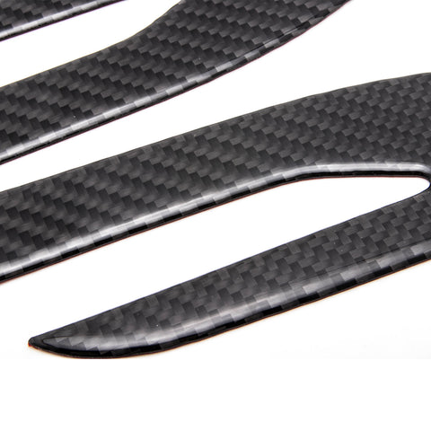 Carbon Fiber Style Front Headlight Eye Edge Cover Trim for Toyota Camry 2018-2020, Sporty Racing Car Headlight Eyelid Eyebrow Molding Decoration