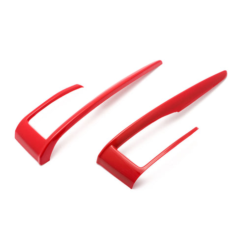 Red Interior Gear Shift Box Frame Cover Trim Transmission Decoration Stickers for Honda Civic 10th Gen 2016 2017 2018 2019 2020