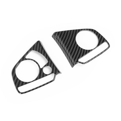 For Honda Civic 2016-2021 Carbon Fiber Texture Steering Wheel Button Cover Trim