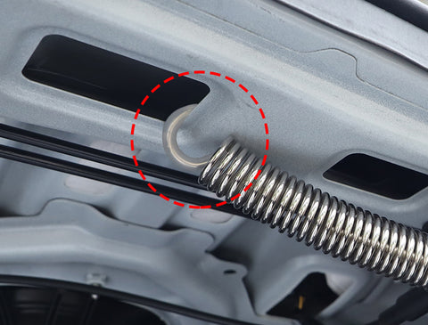 Flexible Adjustable Automatic Open Car Trunk Tail Boot Lid Lifting Spring Device Vehicle Auto Part Metal Silver Red 6''-9'' Fit Cars Without Hydraulic Rod Lifting Device