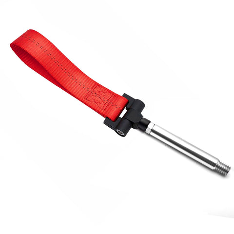 Blue / Black / Red JDM Style Tow Hole Adapter with Towing Strap for Lexus IS CT RC RX GS ISF