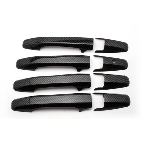 Sporty Carbon Fiber Style Door Exterior Handle Cover Trim Protector for Honda Civic 2006-2011, Fit Honda Pilot 2009-2015