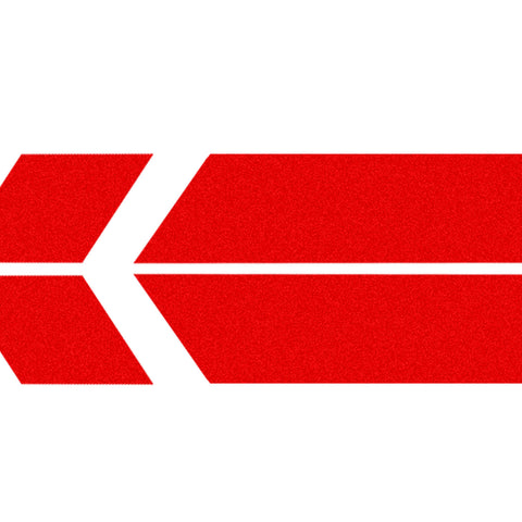 Racing Red Reflective Motorcycle Front Fender Decals Stickers for Car Helmet Motorcycle Decals Arrow Graphics