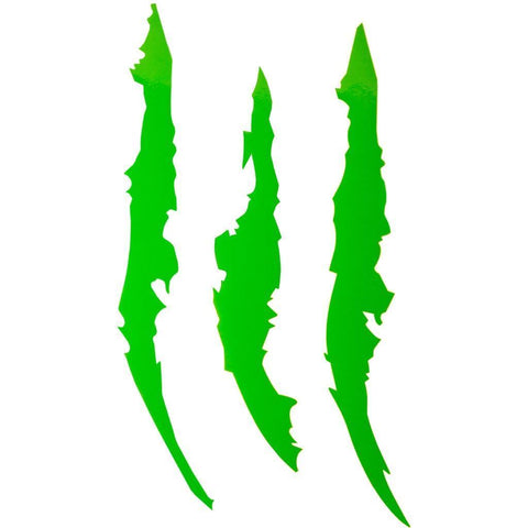 12 inch Vinyl Headlight Taillight Claw Scar Scratch Decal Monster Stripe Decor Sticker Black/ Green/ Red/ Silver