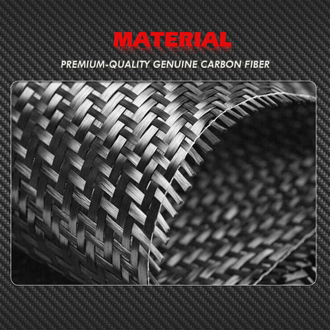 Center Console Gear Shift Side Panel Sticker Trim, Real Carbon Fiber, Compatible with Audi A4 B9 2017-2024 A5 2018-2025 (2pcs)