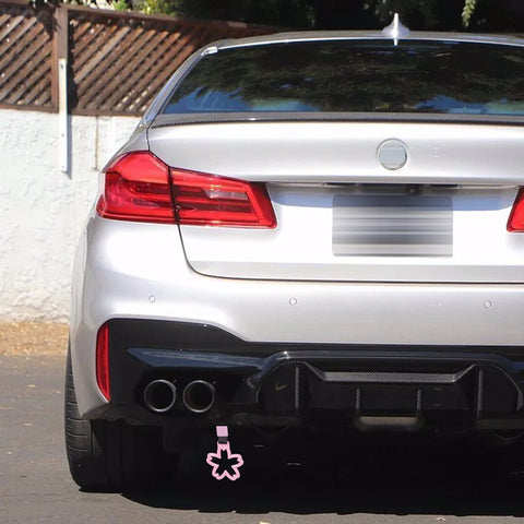 Pink Tsurikawa Handle Ring Sakura Shaped Japanese Car Warning Loop Decoration