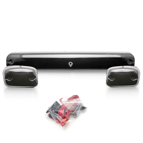 Cab Marker Roof Running Lights Assembly for Chevrolet Silverado 2500HD 3500HD 2007-2020, Amber Trunk LED Cab Roof Marker Light Kit Fit GMC Sierra 2500HD 3500HD 2007-2020