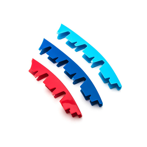 3pcs M-performance M-colored Grille Kidney Insert Trims Stripe Cover for BMW G29 Z4 2019-up (13 beam bars)