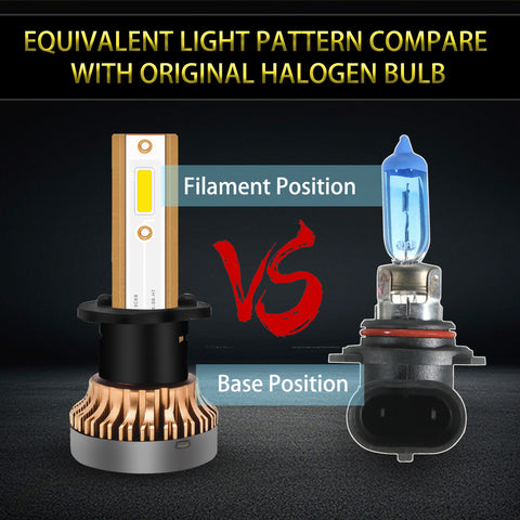 Golden Yellow high power 60W H1 COB LED bulbs Golden Yellow LED Headlight Bulbs