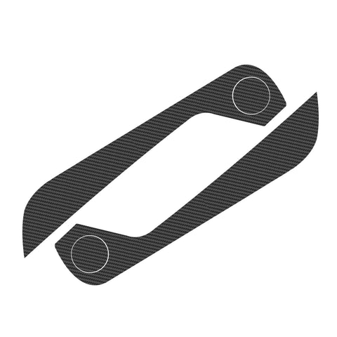 2pcs Carbon Fiber Texture Car Door Protector Anti-kick Sticker Door Side Edge Guard Protective Decal for Ford Mustang 2015-2020