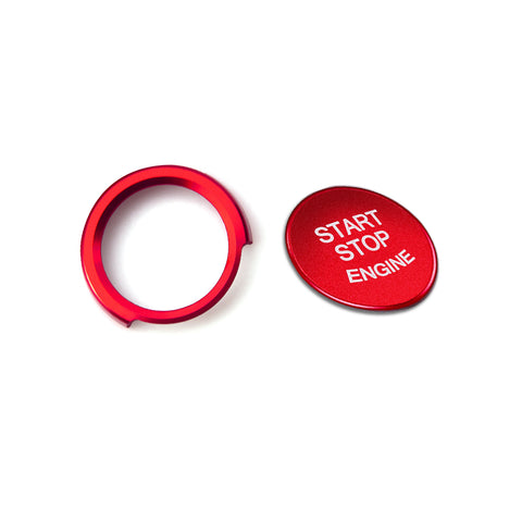 For BMW 1 2 4 2014-up Red Engine Start Stop Ignition Switch Button Ring Cover