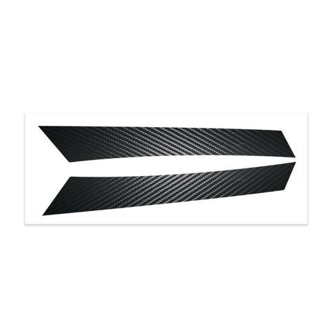 5D Carbon Fiber Style / Matte Red Fender Vent Overlays Vinyl Decal Trim for Subaru WRX STI 2015-2021