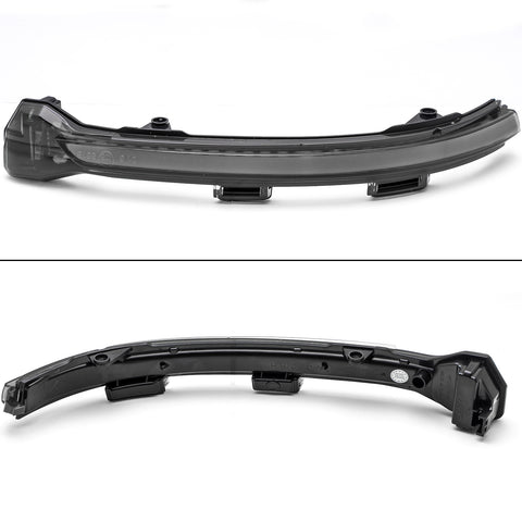 Amber LED Side Mirror Turn Signal Light for VW Volkswagen Golf MK7 GTI 2013-up, Smoked Black Dynamic Sequential Blink Side Mirror Marker Lens