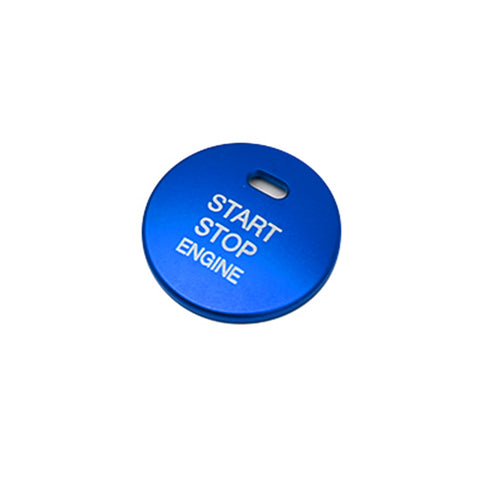 3D Metal Stainless Steel Start Stop Engine Push Button Decor Trim Cover for Mazda 3 6 CX-3 CX-5 CX-9 MX-5 Blue