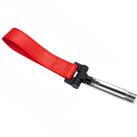 Blue / Black / Red JDM Style Tow Hole Adapter with Towing Strap for Mercedes C S ML CLA GLA Class