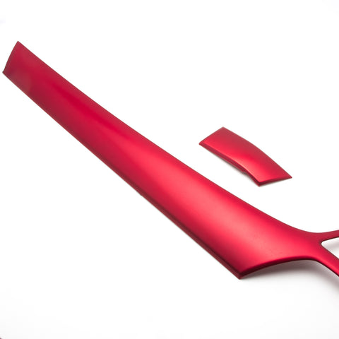 ABS Carbon Fiber / Red ABS Car Dashboard AC Switch Button Panel Frame Cover Trim for Honda Accord 2018 2019