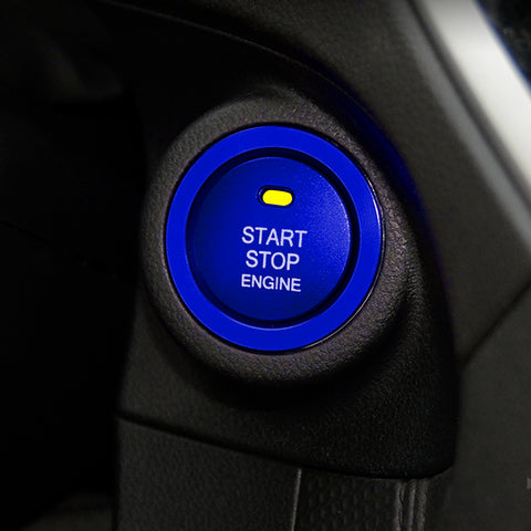 Blue Engine Push Start Button w/Ring Cover Trim For Subaru WRX STI Crosstrek BRZ
