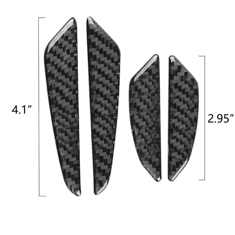 4pcs Carbon Fiber Door Edge Guard, Universal JDM Auto Door Side Edge Protection Anti-scratch Protector Trim Sticker for Car SUV Pickup Truck