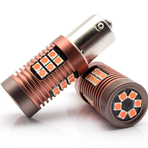 2x 30-SMD LED 1156 BA15S Bulb for Brake Tail Stop Light Front Rear Turn Signal Lamp Parking Backup Reverse Light DRL Error Free