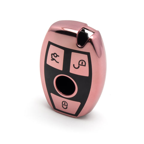 Blue/ Red/ Silver/ Rose Gold TPU Full Sealed Smart Key FOB Cover Case For Mercedes Benz C E G S M CLS CLK Class