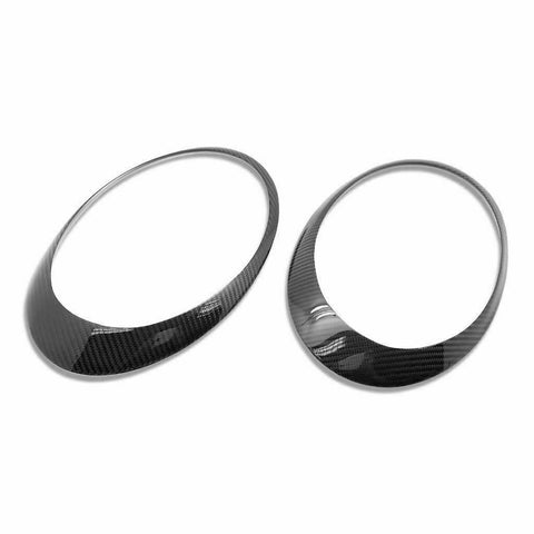 Carbon Fiber Headlight Eyelid Cover Overlay Trim Decal for Porsche 911 Carrera 997 2005-2012