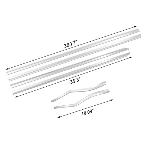 6pcs Stainless Steel Car Window Lower Bottom Frame Cover Molding Trim for Honda Accord 10th 2018 2019