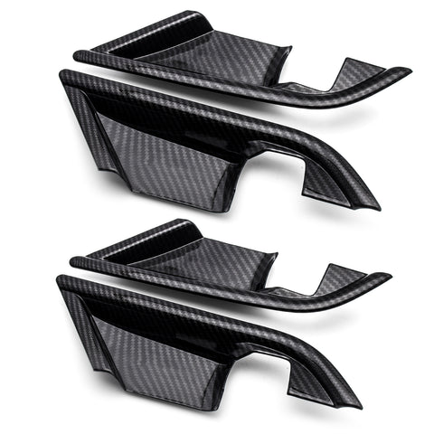 4pcs Carbon Fiber Style / Red Car Inner Door Handle Bowl Cover Trim for Toyota Camry 2018-2024