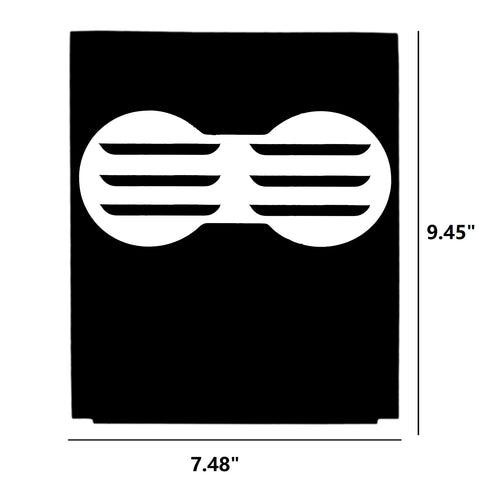 Matte Black / Matte White / Brushed Silver Cup Holder Center Console Vinyl Decal Sticker for Tesla Model 3