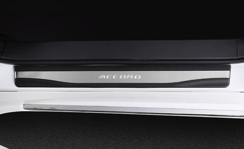 Interior Car Door Fashion Style Led Door Sill Scuff Plate Guard Sills Protector Trim (Blue Led)