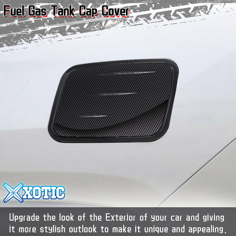 Set Carbon Fiber Style Exterior Side Mirror Stripe Door Handle Bowl Gas Tank Cap Rear Side Window Louvers Accessories Cover Trim Combo Kit, Compatible with Toyota Rav4 2019-2024