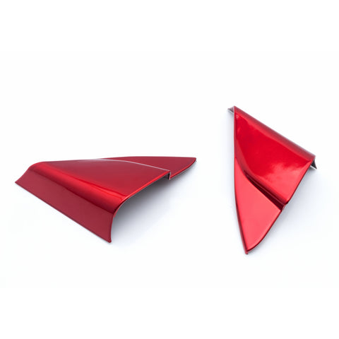 Carbon Fiber Style / Red Interior Car Front Door A Pillar Cover Trim for Toyota Camry 2018 2019 2020 2021 2022 2023 2024