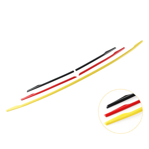 5pcs Germany Flag Style Front Kidney Grille Grill Insert Strip Trim Cover for Audi A4 2017-2018 2019