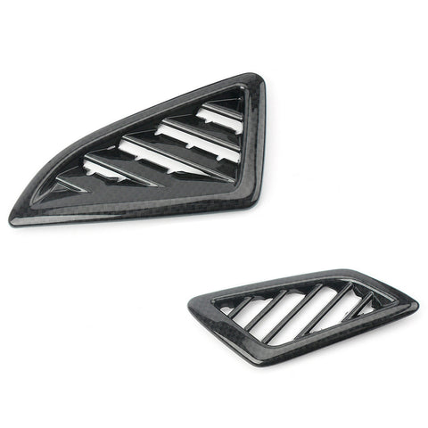 Carbon Fiber Look Dashbord ABS Air AC outlet Vent Cover Trim For Honda Civic 10th Sedan 2016-2020