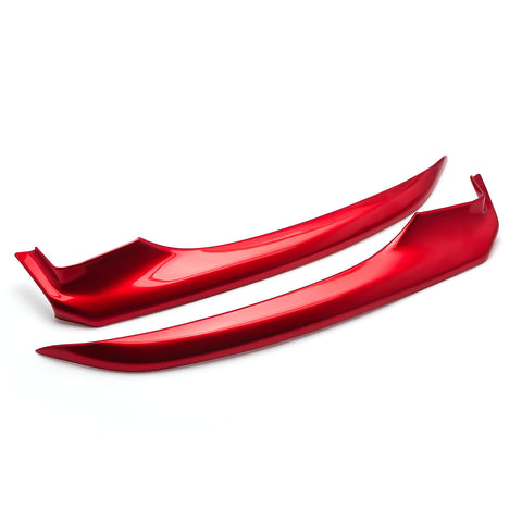 Red Front Bumper Lip Corner Spoiler Decor Trim For Toyota Camry 2018 2019 SE XSE