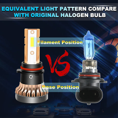 Set 2Pcs 60W LED Fog Light Bulbs Extremely Bright 3000K Ultra Amber PSX26W w/Fan