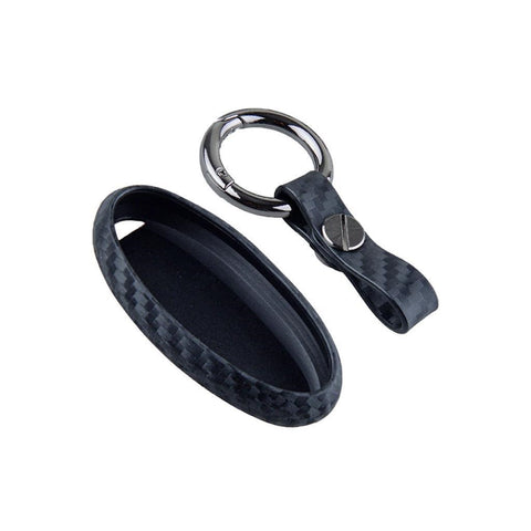 Carbon Fiber Style Soft Silicone Remote Smart Key Cover Case for Nissan 370Z Altima 3 4 5 Buttons Black