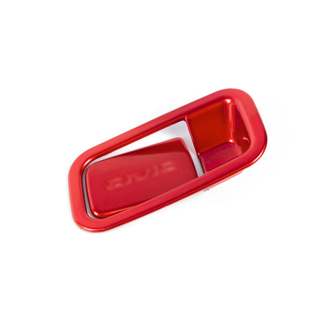 Red Sporty Storage Box Handle Overlay Molding Cover For Honda Civic 10th Gen 2016-2021